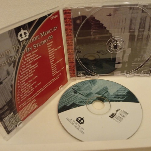 A Tribute To Freddie Mercury CD used by Studio 99, rock