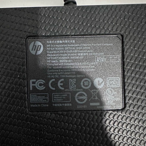 Hp external DVD-RW double layer used