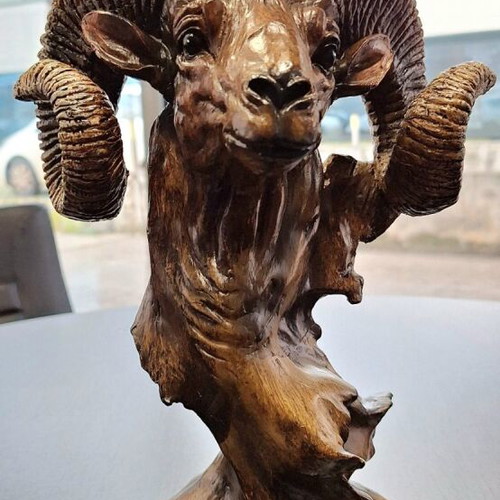 Ram Figurine 30 cm new, resin souvenir sculpture