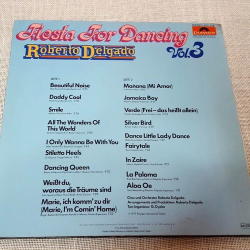 Roberto Delgado Fiesta For Dancing Vol. 3 LP used, pop