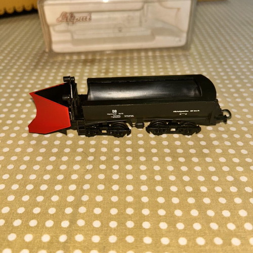 Liliput H0 DB Schneepflug Hannover 6412 vintage snowplow car like new
