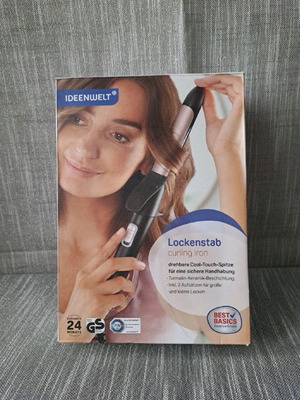 Hair curling iron new with 2 attachments