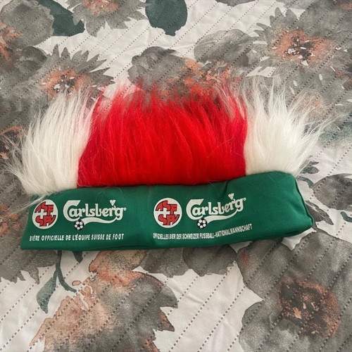Carlsberg official headband wig football fan band like new