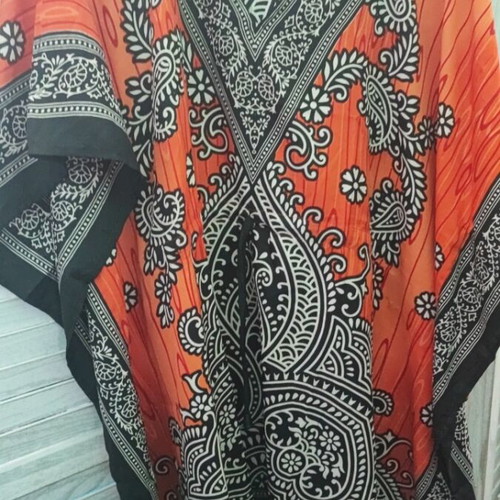 Rima Beachwear short kaftan 150cm, orange