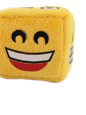 Suction toy faces plush new, 6 cm