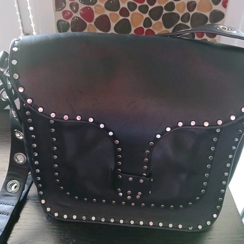 Rebecca Minkoff black leather crossbody bag like new