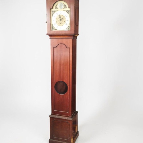 Grandfather clock Franz Hermle used, German floor clock 1960s-70s