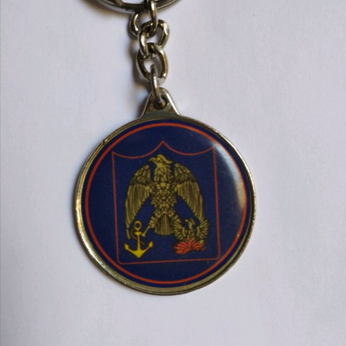 Keychains used, boat and Spetses flag, set of 2 pieces
