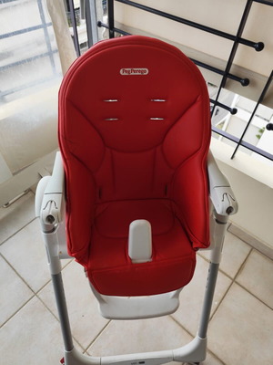 Pep Perego high chair used, red, foldable for infants and toddlers