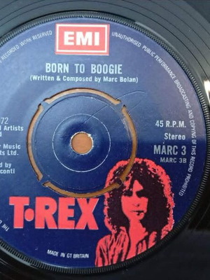 T Rex 7' Solid Gold Easy Action vinyl record used, UK glam rock