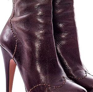 Prada leather booties