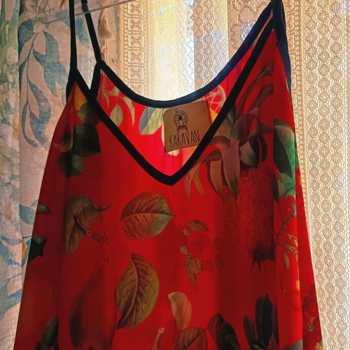 Karavan Tati dress like new, red coral