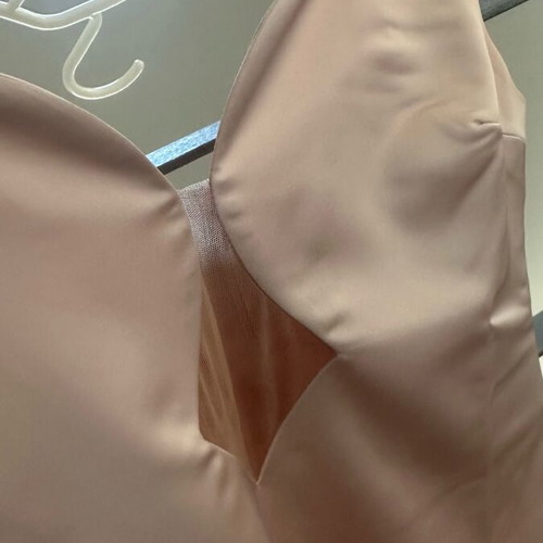 Mind Matter dress impressive nude pink satin Medium like new