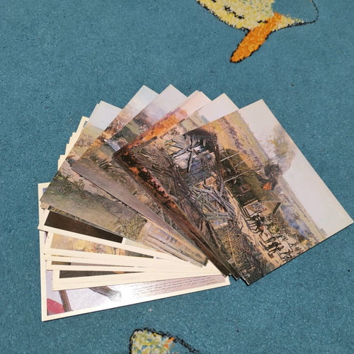Postcards used, pack of 21 from Panorama Museum Moscow