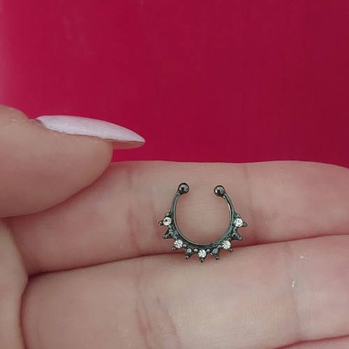 Septum earring new, silver color