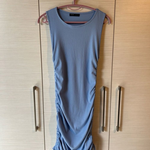Mini blue Shein dress like new with side adjustable cords