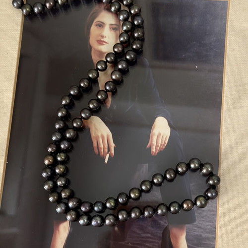 Vintage Italian Long Pearl Necklace like new