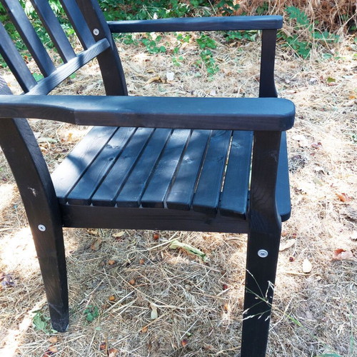 IKEA ANGSO wooden outdoor armchairs set of 4 new