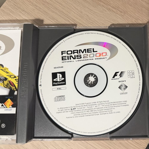 Formel Eins 2000 PS1 game used, German PAL edition