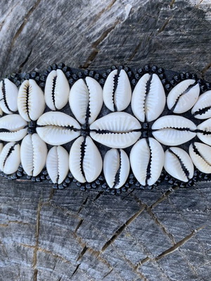 Hair Barrette handmade with shells, new, 11 cm