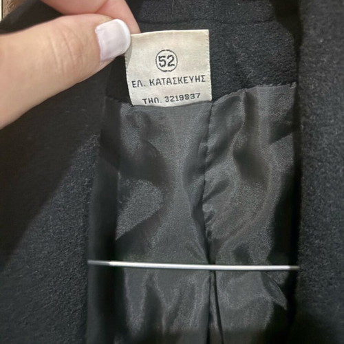 Women's coat used, black, size L