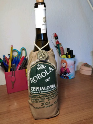 Wine bottle used, empty