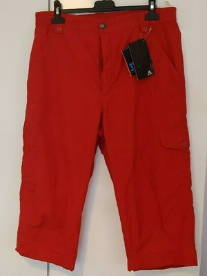 Vaude 3/4 Outdoor 3xDRY pants trouser new, size 42, red