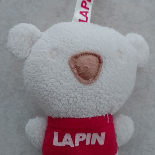Lapin House hanging plush bear with sound, 17cm