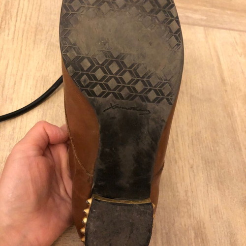 Loafers shoes Chaniotakis used, brown, size 38