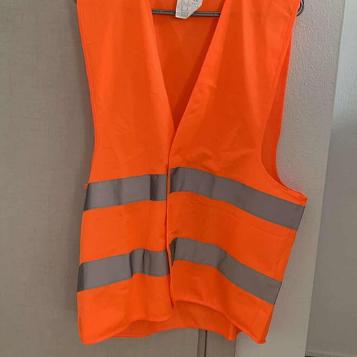 Reflective Safety Vest Orange Universal Size Like New