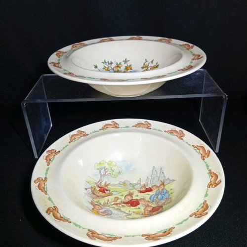 Royal Doulton Bunnykins England deep children's plate set Bone China 1936