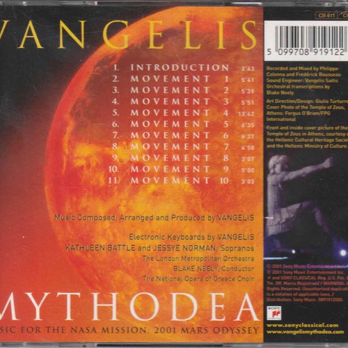 Vangelis Mythodea CD used, electronic music