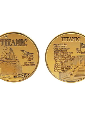 Νόμισμα Titanic χρυσό καινούργιο σε προστατευτική θήκη