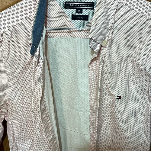 Tommy Hilfiger shirt like new, size M, white and red