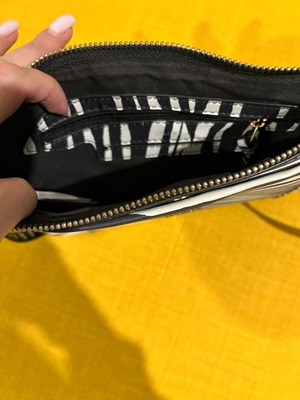 Animal print zebra bag