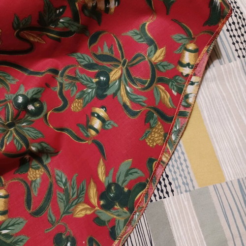Christmas round tablecloth new, diameter 175cm