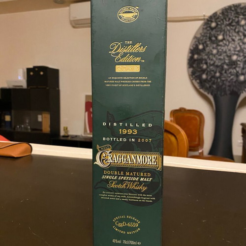 Cragganmore 1993 The Distiller's Edition Scotch Whisky new 700ml