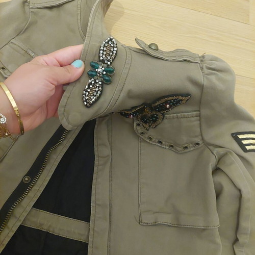 Khaki jacket like new, women's size M