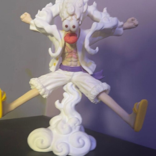 3D Printed Φιγούρα One Piece Monkey D. Luffy Gear 5 σε καρτουνίστικο στυλ