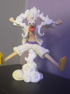 3D Printed Φιγούρα One Piece Monkey D. Luffy Gear 5 σε καρτουνίστικο στυλ