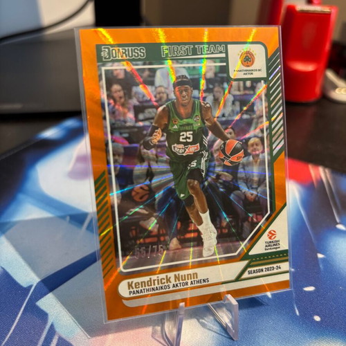 Kendrick Nunn Orange Laser Card 2024-25 Panini Donruss EuroLeague like new