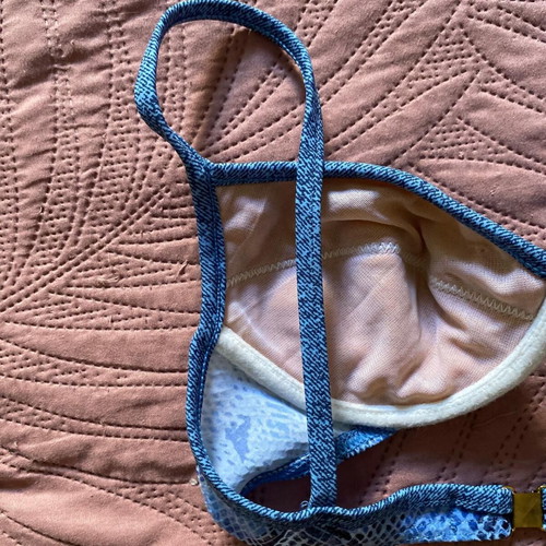 Motivo bikini set snakeskin blue new with tag
