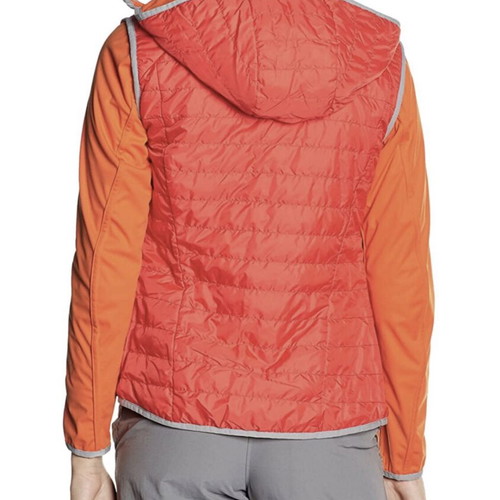 CMP Fix Hood Reverse Softshell Jacket new, women's size S, orange