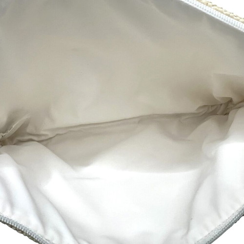 Dior Parfum Straw Clutch used, beige