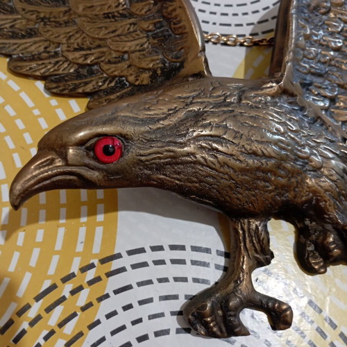 Vintage bronze wall eagle like new