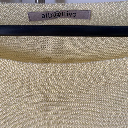 Attrattivo top used, thin knit, one size, yellow