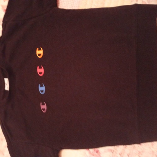 Champion fleece sweatshirt like new, size 140 cm, black