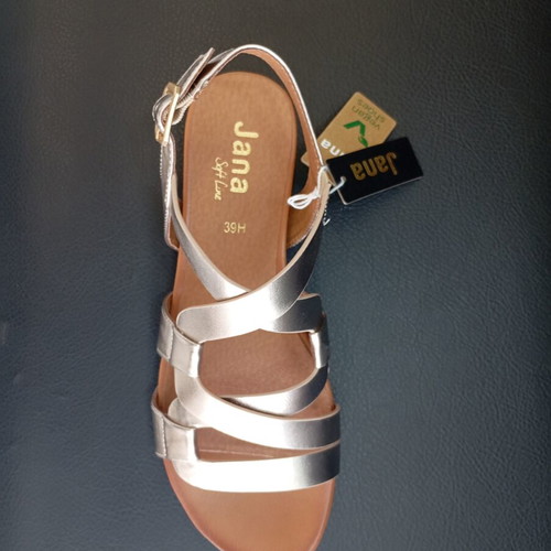 Jana sandals new, soft sole, comfortable fit, gold color