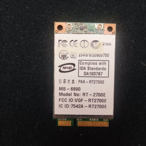 Wireless adapter used from MSI laptop