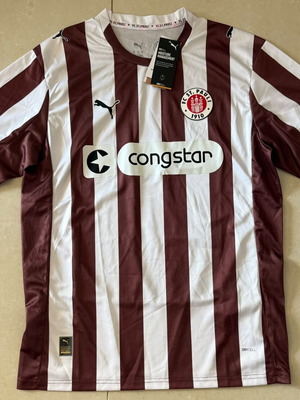 St. Pauli 2025/2026 Home Kit football jersey, XL